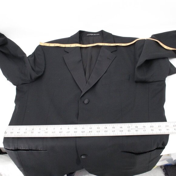 VTG Hugo Boss Tuxedo Suit Men's 42L 38x32 Baker / Jazz Virgin Wool Satin Lapel - Picture 14 of 16